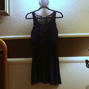 dark blue dress
